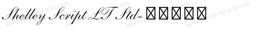 Shelley Script LT Std字体转换
